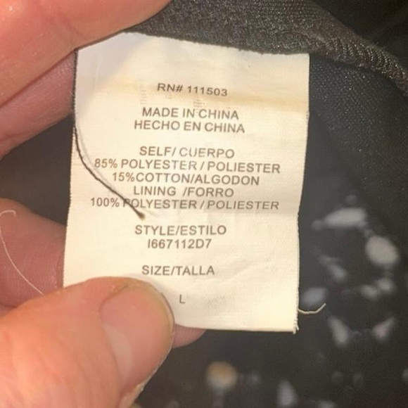 AUW Dress S Black Crochet Knit Overlay Deep Scoop Neck L - Picture 7 of 8